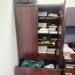 Mahogany 2 Door, 2 Drawer File and Storage Cabinet, Locking